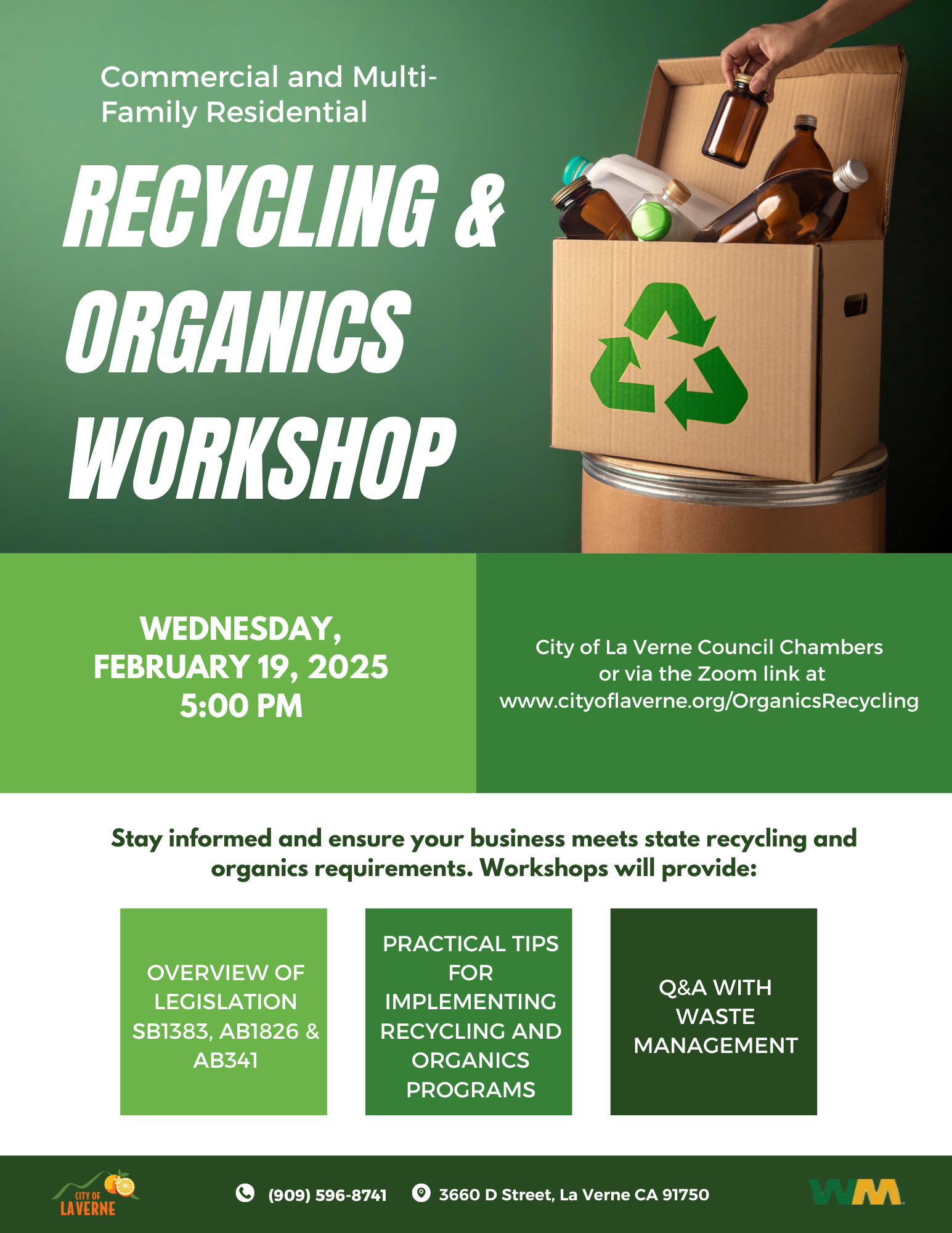 Recycling & Organics Workshop #2 - Flyer